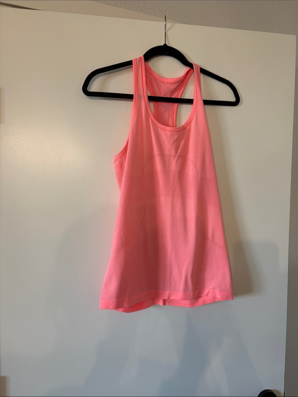 lululemon athletica Pink Racerback tangerine tank.